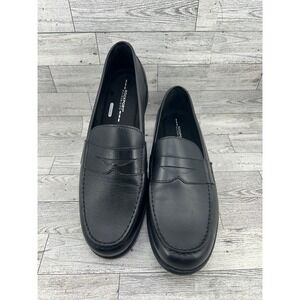 Rockport Walkability Black Leather Penny Loafers Men Size 13 truTECH Slip On